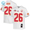 Deon Bush 26 Kansas City Chiefs Super Bowl Lvii Champions 3 Stars Youth Game Jersey White stylepulseusa 1