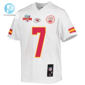 Harrison Butker 7 Kansas City Chiefs Super Bowl Lvii Champions 3 Stars Youth Game Jersey White stylepulseusa 1 2