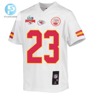 Joshua Williams 23 Kansas City Chiefs Super Bowl Lvii Champions 3 Stars Youth Game Jersey White stylepulseusa 1 2