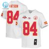 Justin Watson 84 Kansas City Chiefs Super Bowl Lvii Champions 3 Stars Youth Game Jersey White stylepulseusa 1