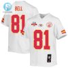 Blake Bell 81 Kansas City Chiefs Super Bowl Lvii Champions 3 Stars Youth Game Jersey White stylepulseusa 1