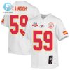 Joshua Kaindoh 59 Kansas City Chiefs Super Bowl Lvii Champions 3 Stars Youth Game Jersey White stylepulseusa 1