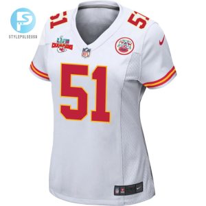 Mike Danna 51 Kansas City Chiefs Super Bowl Lvii Champions 3 Stars Women Game Jersey White stylepulseusa 1 2