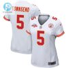 Tommy Townsend 5 Kansas City Chiefs Super Bowl Lvii Champions 3 Stars Women Game Jersey White stylepulseusa 1