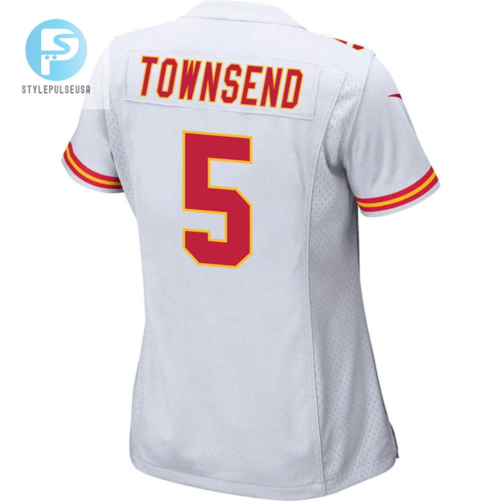 Tommy Townsend 5 Kansas City Chiefs Super Bowl Lvii Champions 3 Stars Women Game Jersey  White 