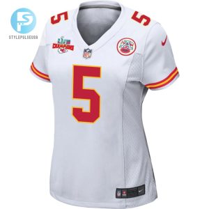 Tommy Townsend 5 Kansas City Chiefs Super Bowl Lvii Champions 3 Stars Women Game Jersey White stylepulseusa 1 2