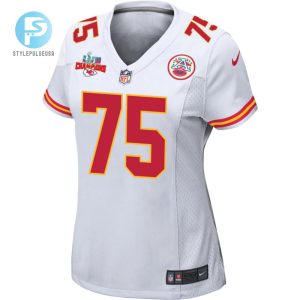 Darian Kinnard 75 Kansas City Chiefs Super Bowl Lvii Champions 3 Stars Women Game Jersey White stylepulseusa 1 2