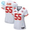 Frank Clark 55 Kansas City Chiefs Super Bowl Lvii Champions 3 Stars Women Game Jersey White stylepulseusa 1