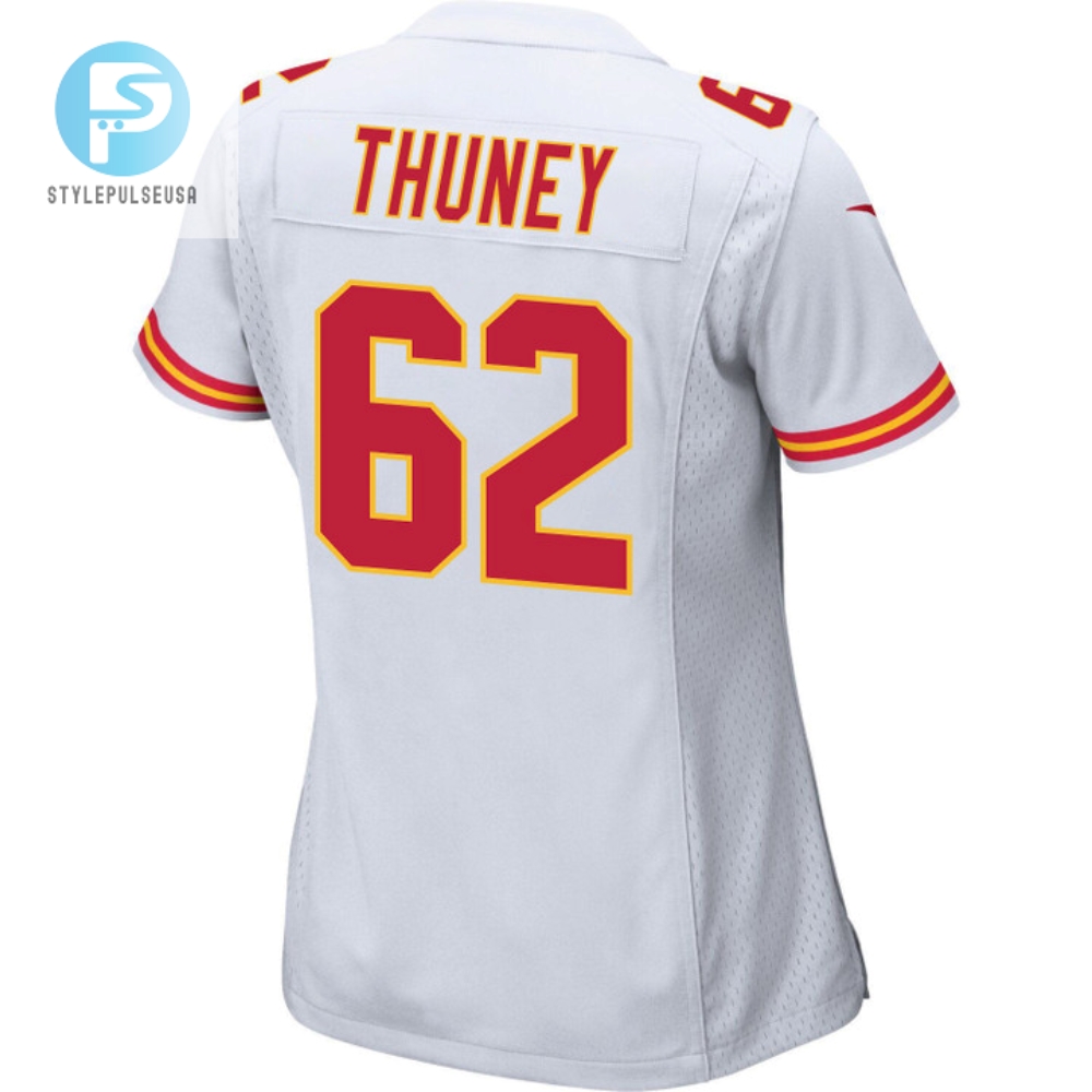 Joe Thuney 62 Kansas City Chiefs Super Bowl Lvii Champions 3 Stars Women Game Jersey  White 