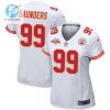 Khalen Saunders 99 Kansas City Chiefs Super Bowl Lvii Champions 3 Stars Women Game Jersey White stylepulseusa 1