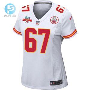 Lucas Niang 67 Kansas City Chiefs Super Bowl Lvii Champions 3 Stars Women Game Jersey White stylepulseusa 1 2