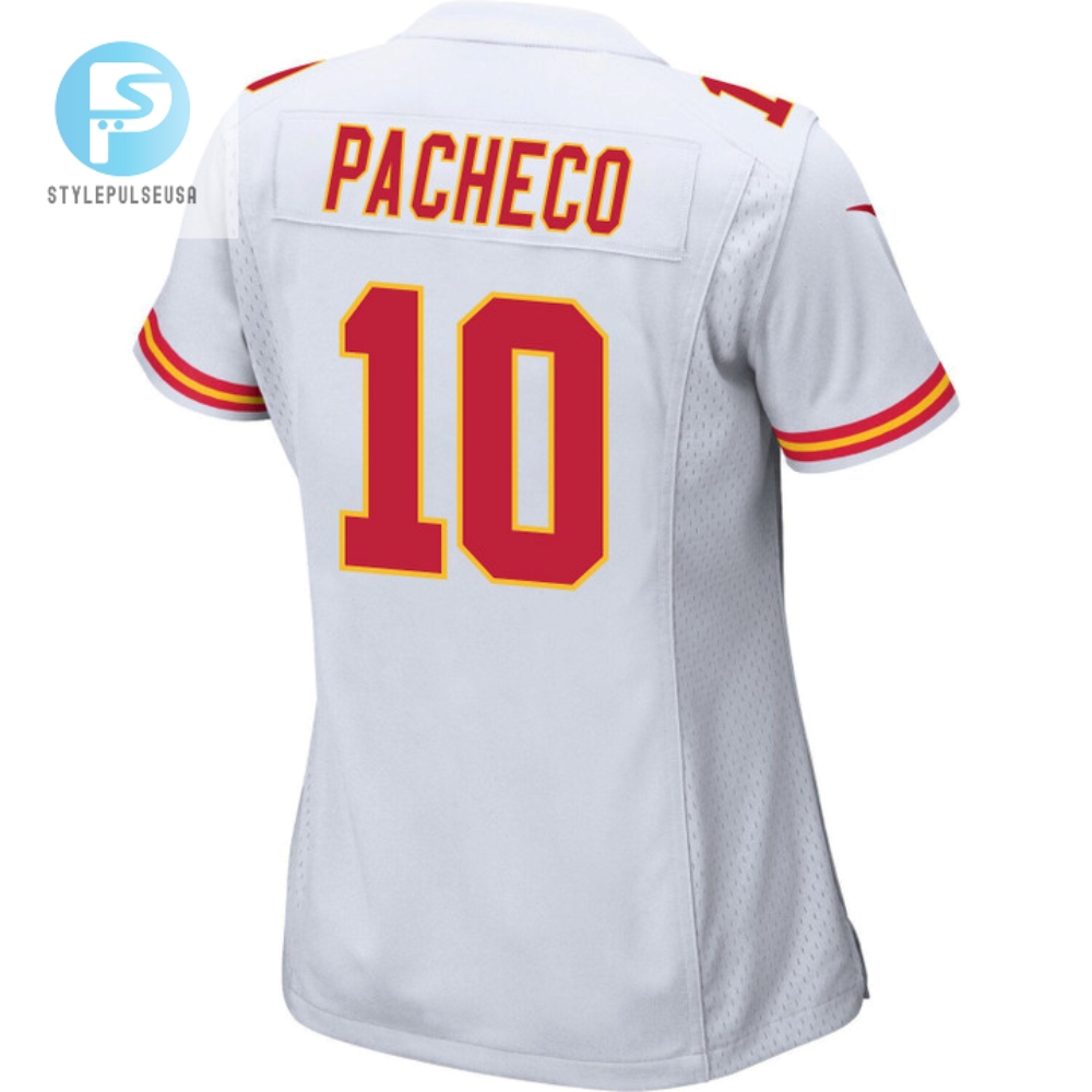 Isiah Pacheco 10 Kansas City Chiefs Super Bowl Lvii Champions 3 Stars Women Game Jersey  White 