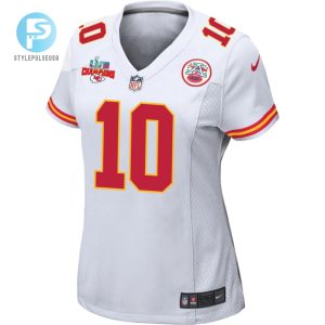 Isiah Pacheco 10 Kansas City Chiefs Super Bowl Lvii Champions 3 Stars Women Game Jersey White stylepulseusa 1 2