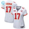 Mecole Hardman 17 Kansas City Chiefs Super Bowl Lvii Champions 3 Stars Women Game Jersey White stylepulseusa 1