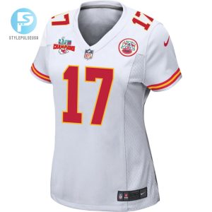 Mecole Hardman 17 Kansas City Chiefs Super Bowl Lvii Champions 3 Stars Women Game Jersey White stylepulseusa 1 2