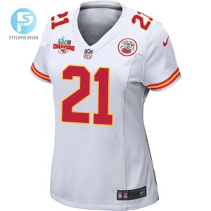 Trent Mcduffie 21 Kansas City Chiefs Super Bowl Lvii Champions 3 Stars Women Game Jersey White stylepulseusa 1 2