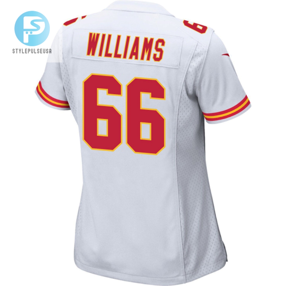 Brandon Williams 66 Kansas City Chiefs Super Bowl Lvii Champions 3 Stars Women Game Jersey  White 
