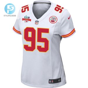 Chris Jones 95 Kansas City Chiefs Super Bowl Lvii Champions 3 Stars Women Game Jersey White stylepulseusa 1 2