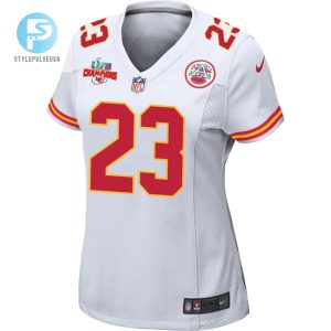 Joshua Williams 23 Kansas City Chiefs Super Bowl Lvii Champions 3 Stars Women Game Jersey White stylepulseusa 1 2