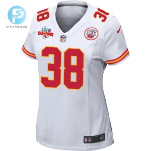 Ljarius Sneed 38 Kansas City Chiefs Super Bowl Lvii Champions 3 Stars Women Game Jersey White stylepulseusa 1 2