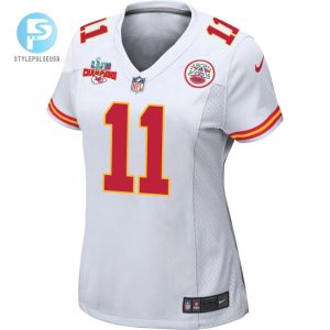 Marquez Valdesscantling 11 Kansas City Chiefs Super Bowl Lvii Champions 3 Stars Women Game Jersey White stylepulseusa 1 2