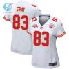 Noah Gray 83 Kansas City Chiefs Super Bowl Lvii Champions 3 Stars Women Game Jersey White stylepulseusa 1