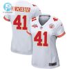 James Winchester 41 Kansas City Chiefs Super Bowl Lvii Champions 3 Stars Women Game Jersey White stylepulseusa 1