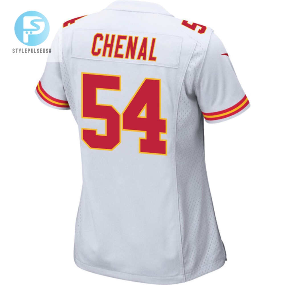 Leo Chenal 54 Kansas City Chiefs Super Bowl Lvii Champions 3 Stars Women Game Jersey  White 