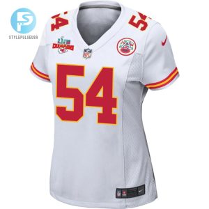 Leo Chenal 54 Kansas City Chiefs Super Bowl Lvii Champions 3 Stars Women Game Jersey White stylepulseusa 1 2