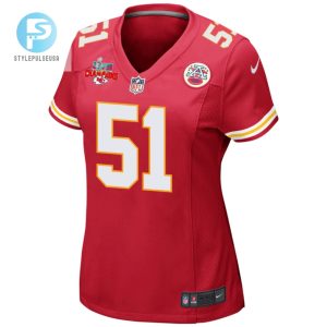 Mike Danna 51 Kansas City Chiefs Super Bowl Lvii Champions 3 Stars Women Game Jersey Red stylepulseusa 1 2