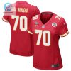 Prince Tega Wanogho 70 Kansas City Chiefs Super Bowl Lvii Champions 3 Stars Women Game Jersey Red stylepulseusa 1