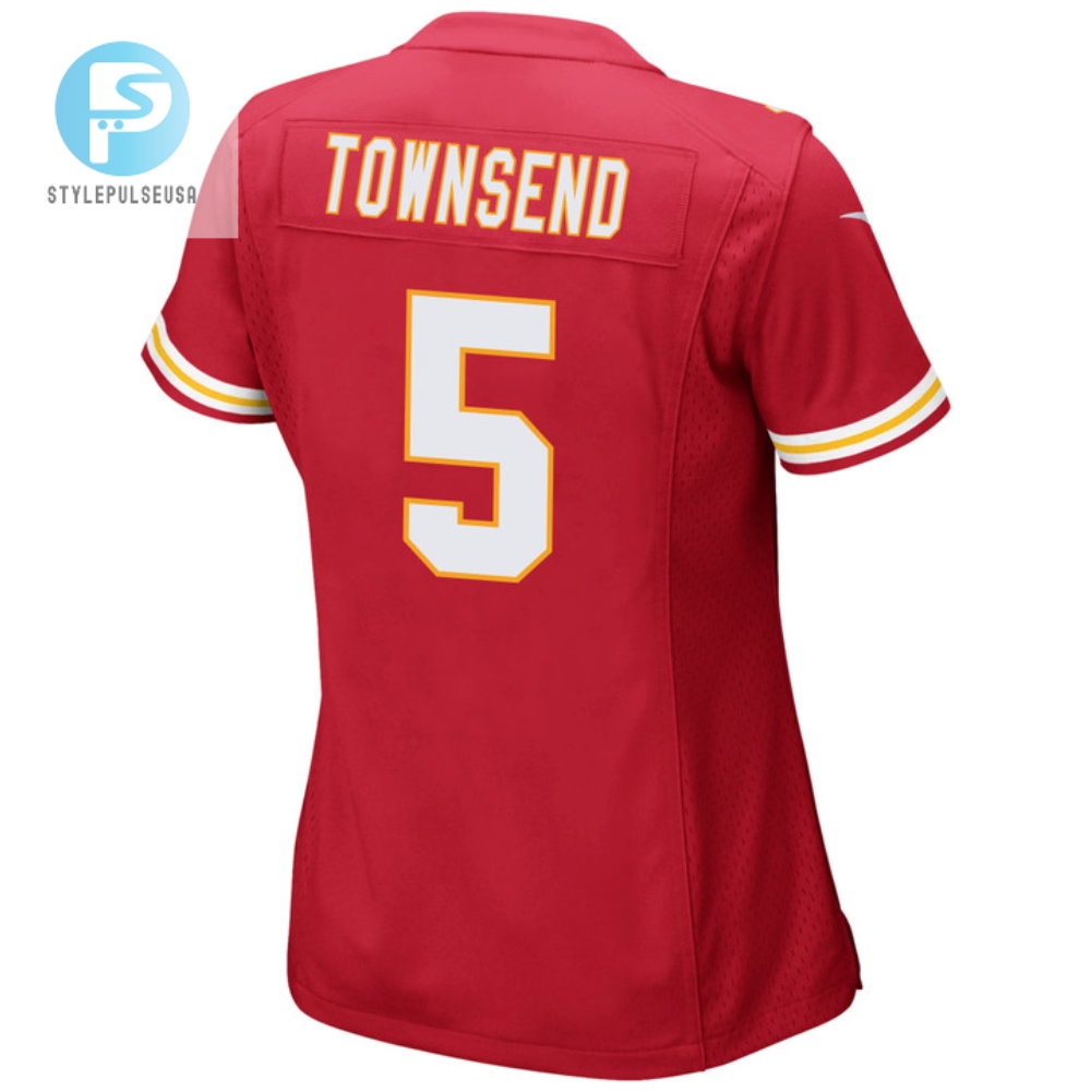 Tommy Townsend 5 Kansas City Chiefs Super Bowl Lvii Champions 3 Stars Women Game Jersey  Red 