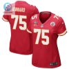 Darian Kinnard 75 Kansas City Chiefs Super Bowl Lvii Champions 3 Stars Women Game Jersey Red stylepulseusa 1