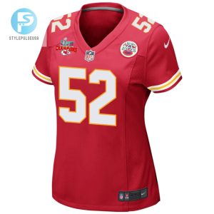 Creed Humphrey 52 Kansas City Chiefs Super Bowl Lvii Champions 3 Stars Women Game Jersey Red stylepulseusa 1 2