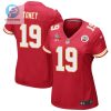 Kadarius Toney 19 Kansas City Chiefs Super Bowl Lvii Champions 3 Stars Women Game Jersey Red stylepulseusa 1