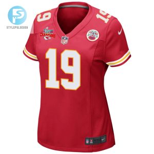 Kadarius Toney 19 Kansas City Chiefs Super Bowl Lvii Champions 3 Stars Women Game Jersey Red stylepulseusa 1 2