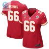 Brandon Williams 66 Kansas City Chiefs Super Bowl Lvii Champions 3 Stars Women Game Jersey Red stylepulseusa 1