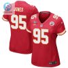 Chris Jones 95 Kansas City Chiefs Super Bowl Lvii Champions 3 Stars Women Game Jersey Red stylepulseusa 1