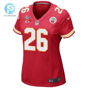 Deon Bush 26 Kansas City Chiefs Super Bowl Lvii Champions 3 Stars Women Game Jersey Red stylepulseusa 1 2