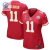 Marquez Valdesscantling 11 Kansas City Chiefs Super Bowl Lvii Champions 3 Stars Women Game Jersey Red stylepulseusa 1