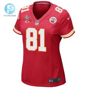 Blake Bell 81 Kansas City Chiefs Super Bowl Lvii Champions 3 Stars Women Game Jersey Red stylepulseusa 1 2