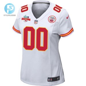 Custom Kansas City Chiefs Super Bowl Lvii Champions 3 Stars Women Game Jersey White stylepulseusa 1 2