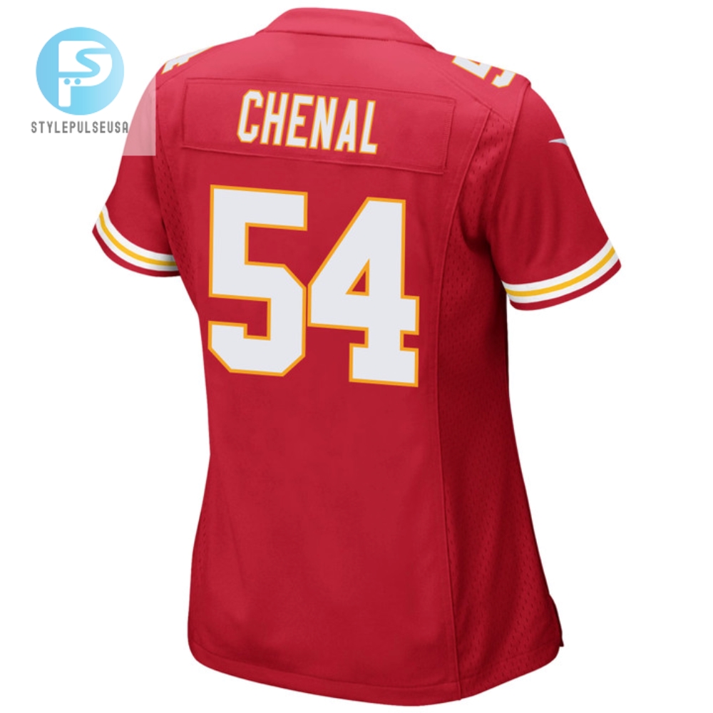 Leo Chenal 54 Kansas City Chiefs Super Bowl Lvii Champions 3 Stars Women Game Jersey  Red 