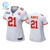 Trent Mcduffie 21 Kansas City Chiefs Super Bowl Lvii Game Jersey Women White stylepulseusa 1