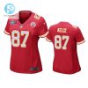 Travis Kelce 87 Kansas City Chiefs Super Bowl Lvii Game Jersey Women Red stylepulseusa 1