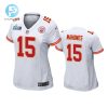 Patrick Mahomes 15 Kansas City Chiefs Super Bowl Lvii Game Jersey Women White stylepulseusa 1