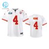 Chad Henne 4 Kansas City Chiefs Super Bowl Lvii Game Jersey Youth White stylepulseusa 1