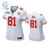 Blake Bell 81 Kansas City Chiefs Super Bowl Lvii Game Jersey Women White stylepulseusa 1