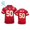 Willie Gay Jr. 50 Kansas City Chiefs Super Bowl Lvii Game Jersey Youth Red stylepulseusa 1