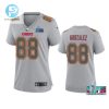 Tony Gonzalez 88 Kansas City Chiefs Super Bowl Lvii Atmosphere Jersey Women Gray stylepulseusa 1